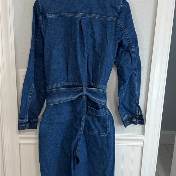 Sezane Blue Denim Jean Jumpsuit - Picture 6 of 6